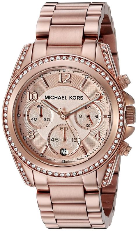 michael kors damenuhr edelstahl rosé|Uhren im Rosé.